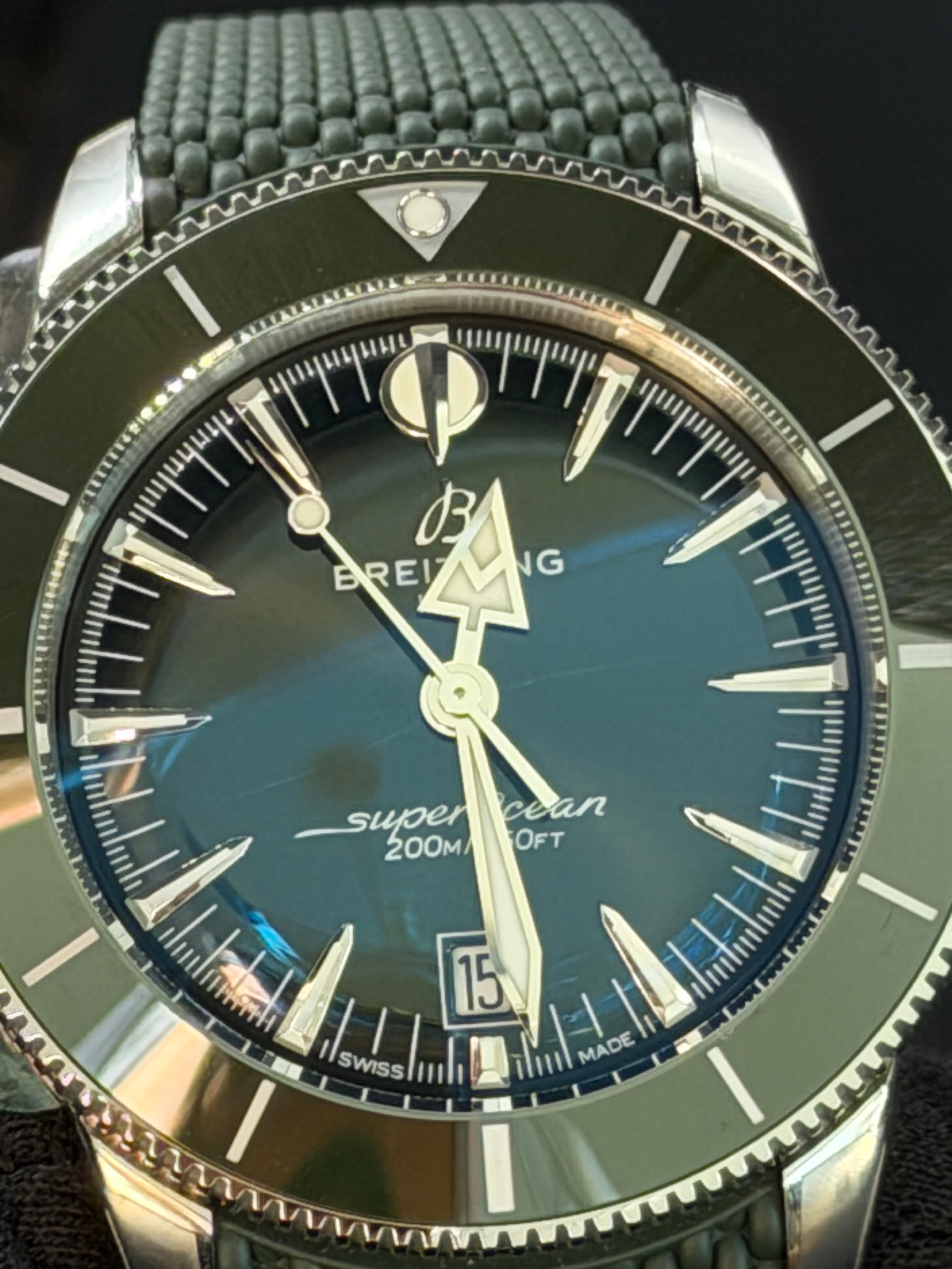 Breitling Superocean Heritage Green Dial / Band - view 3