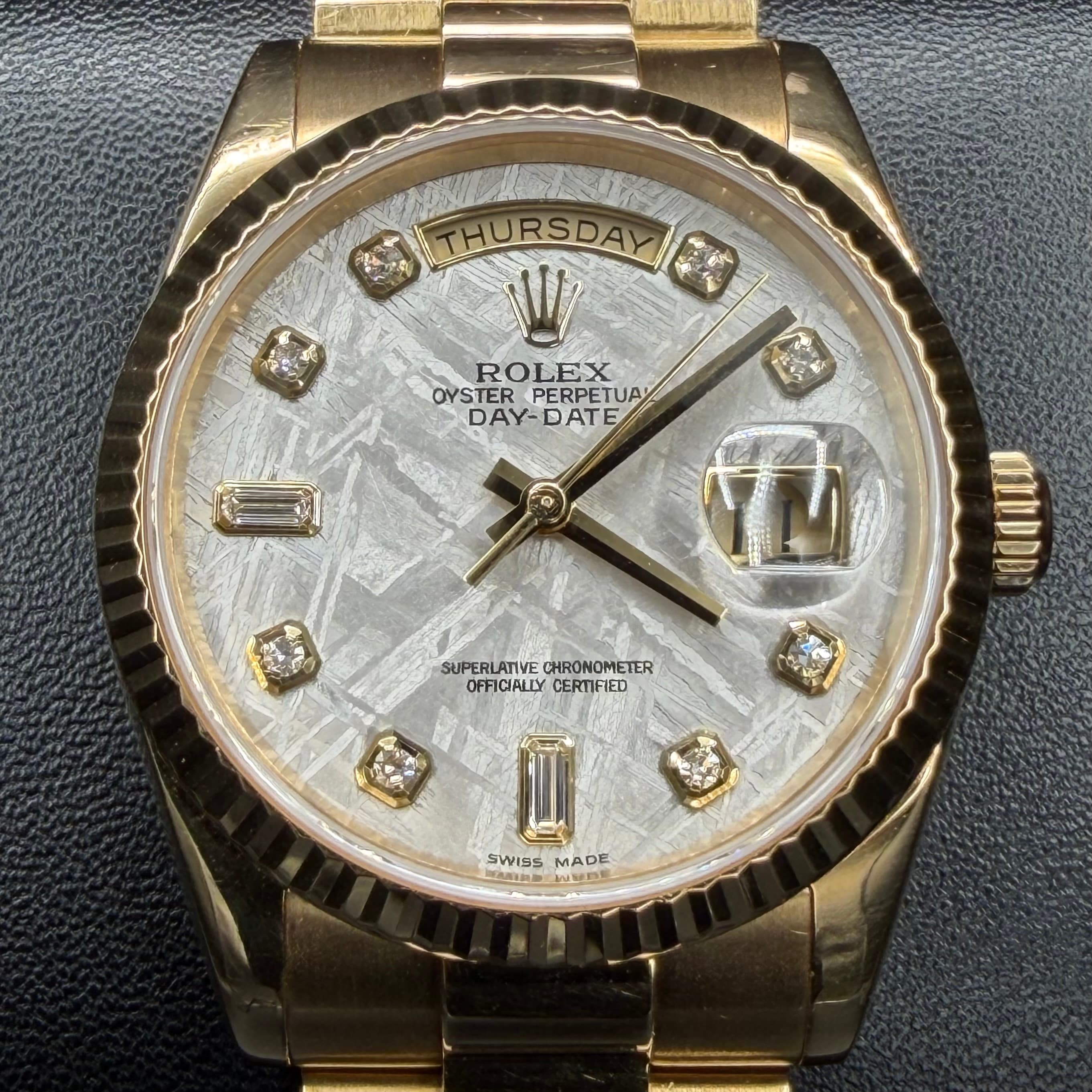 Rolex Day Date President Gold Meteorite Dial