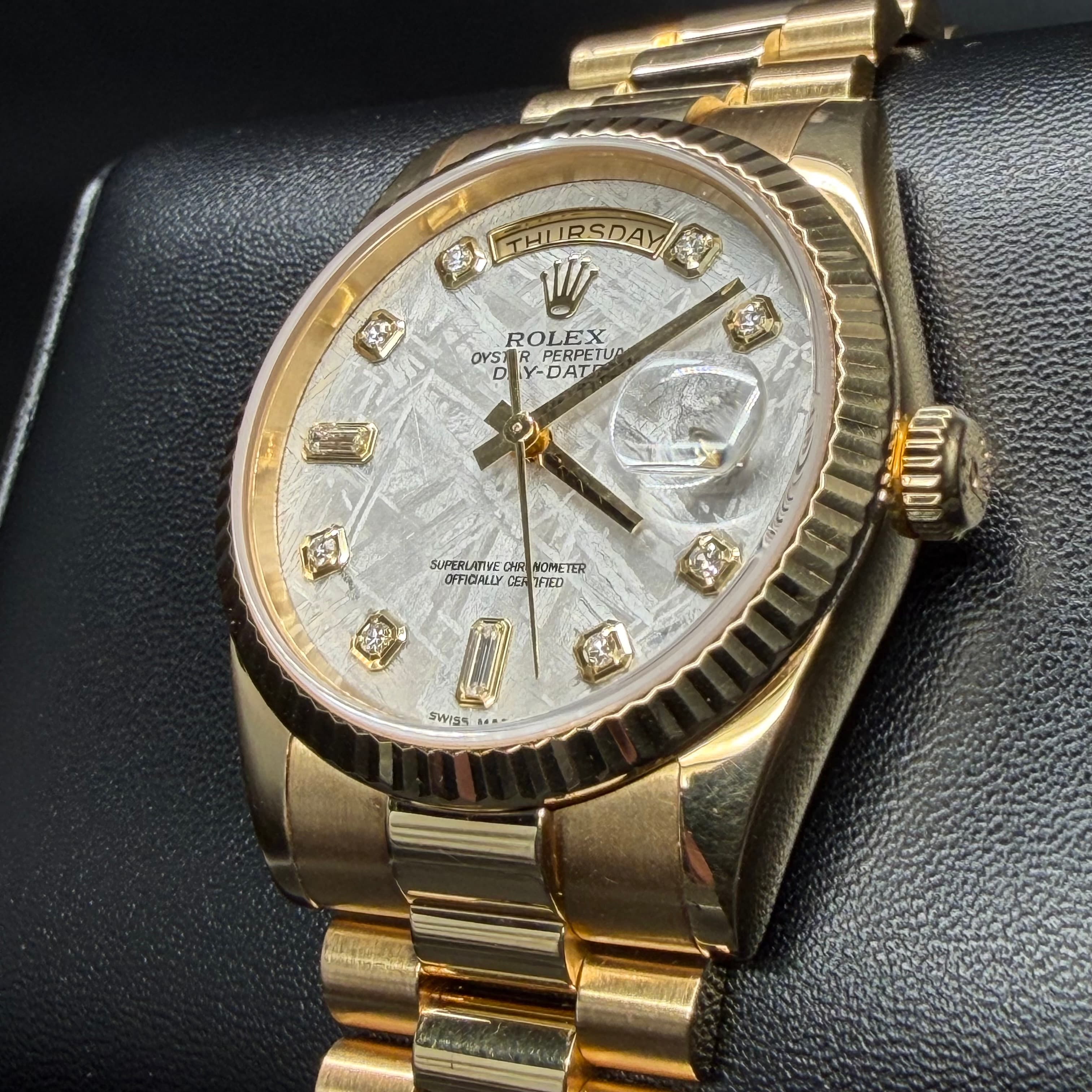 Rolex Day Date President Gold Meteorite Dial - view 7