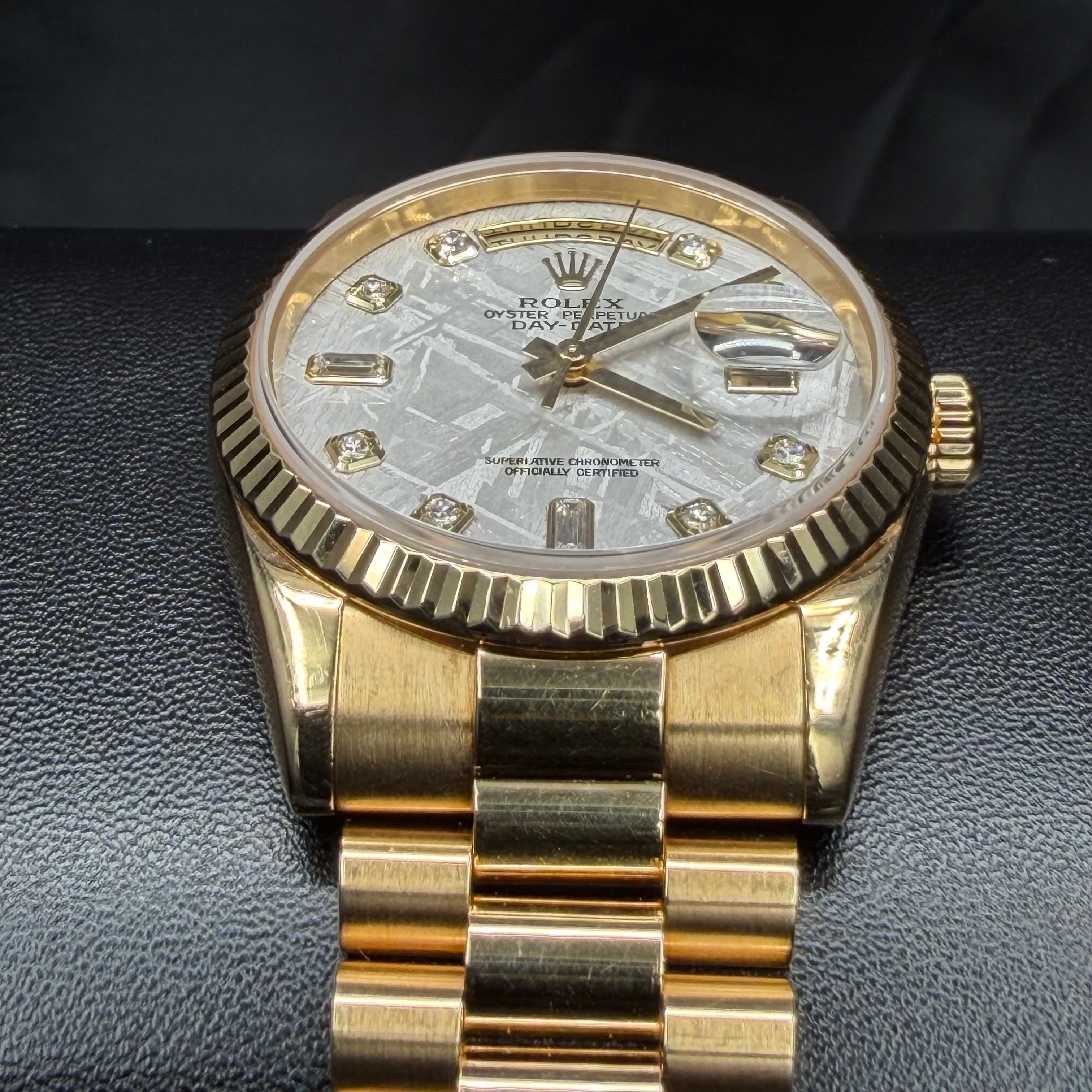 Rolex Day Date President Gold Meteorite Dial - view 8