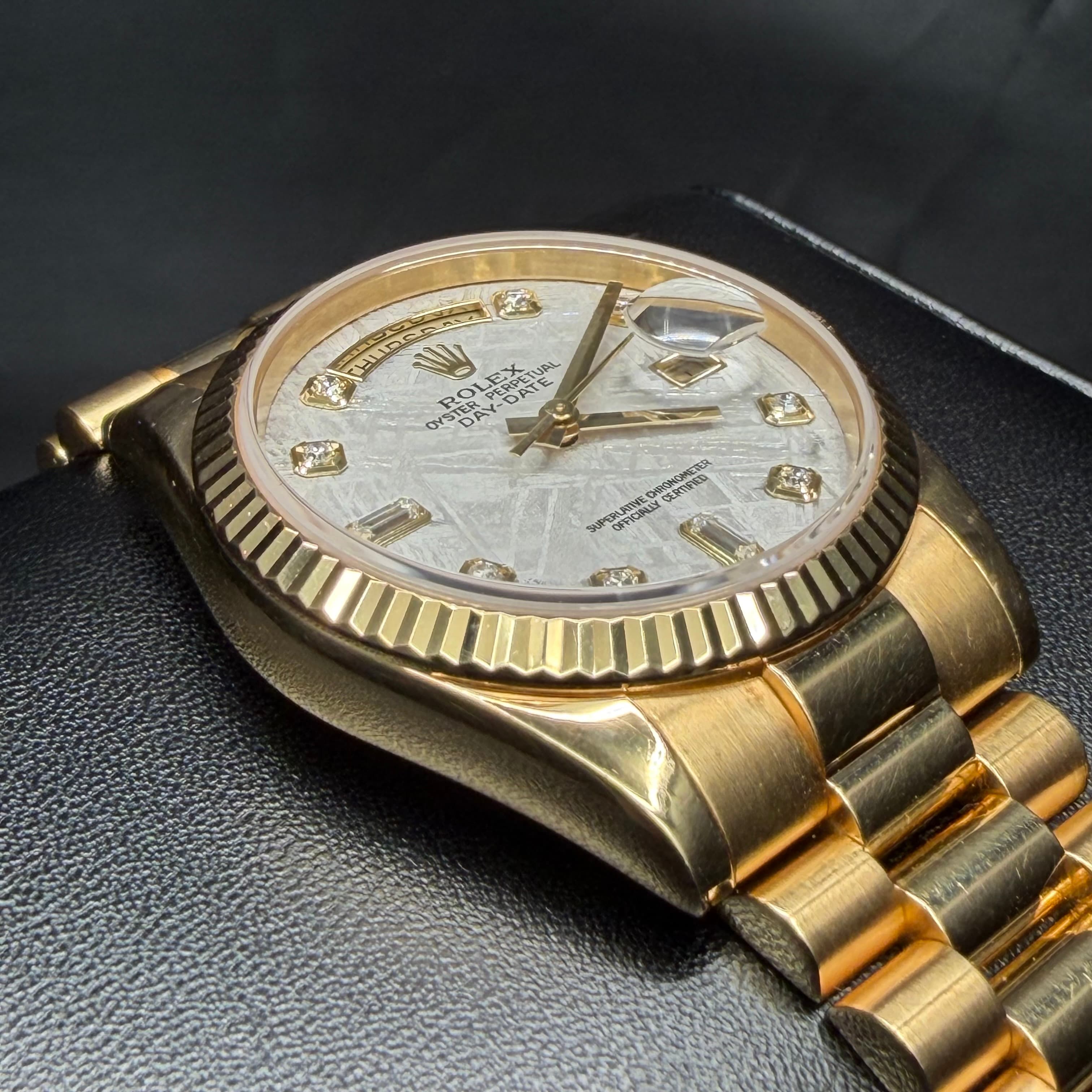 Rolex Day Date President Gold Meteorite Dial - view 9