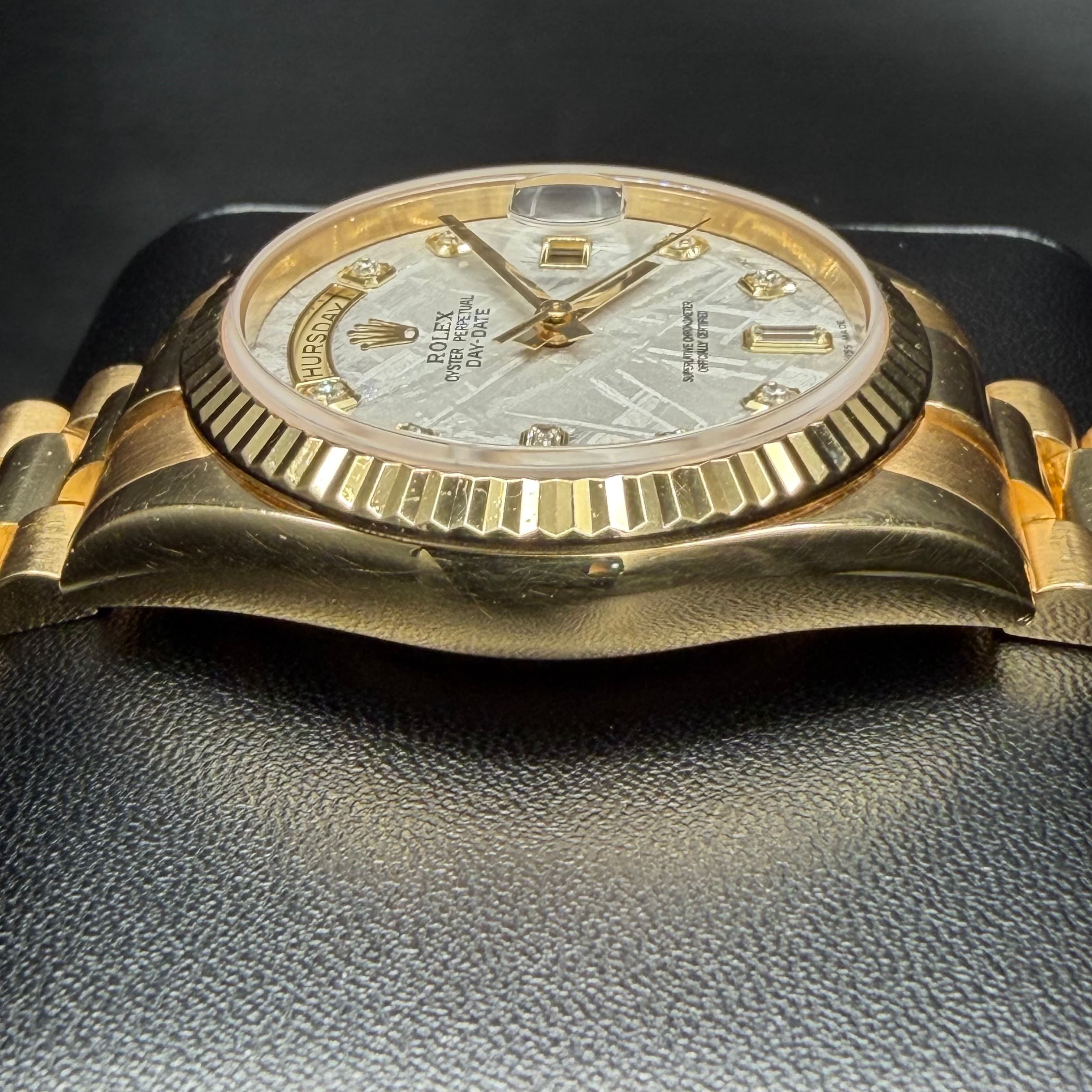 Rolex Day Date President Gold Meteorite Dial - view 10