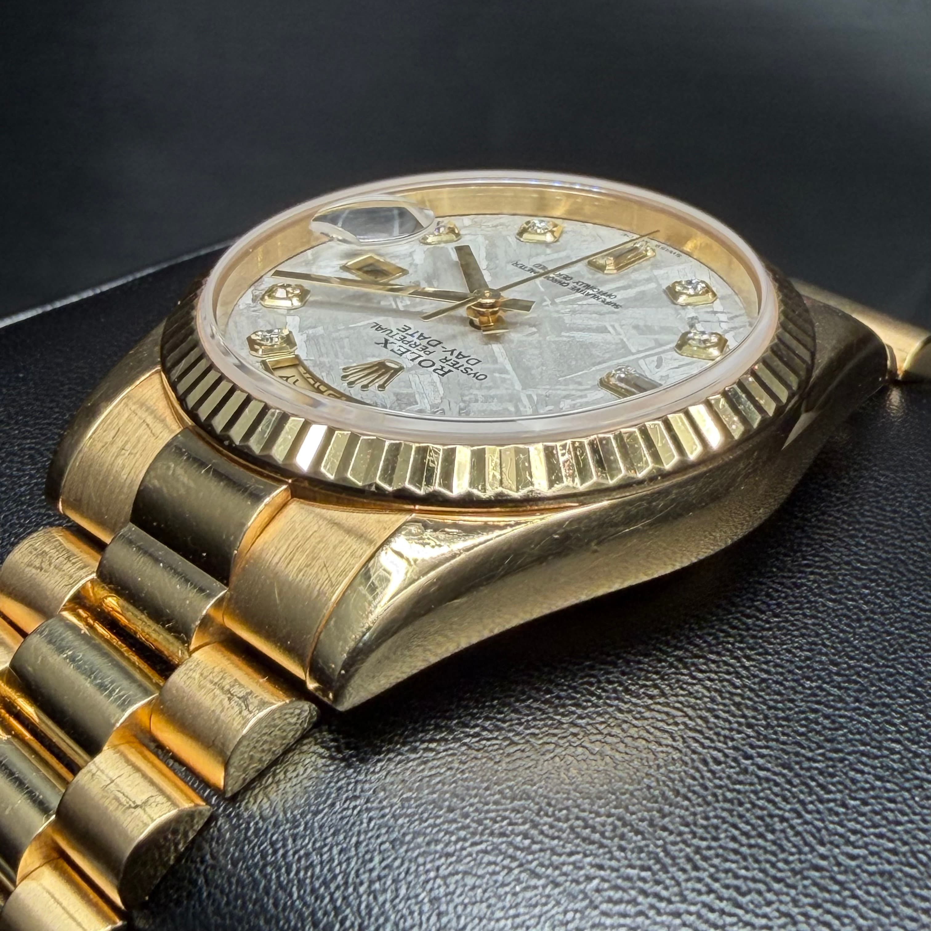 Rolex Day Date President Gold Meteorite Dial - view 11