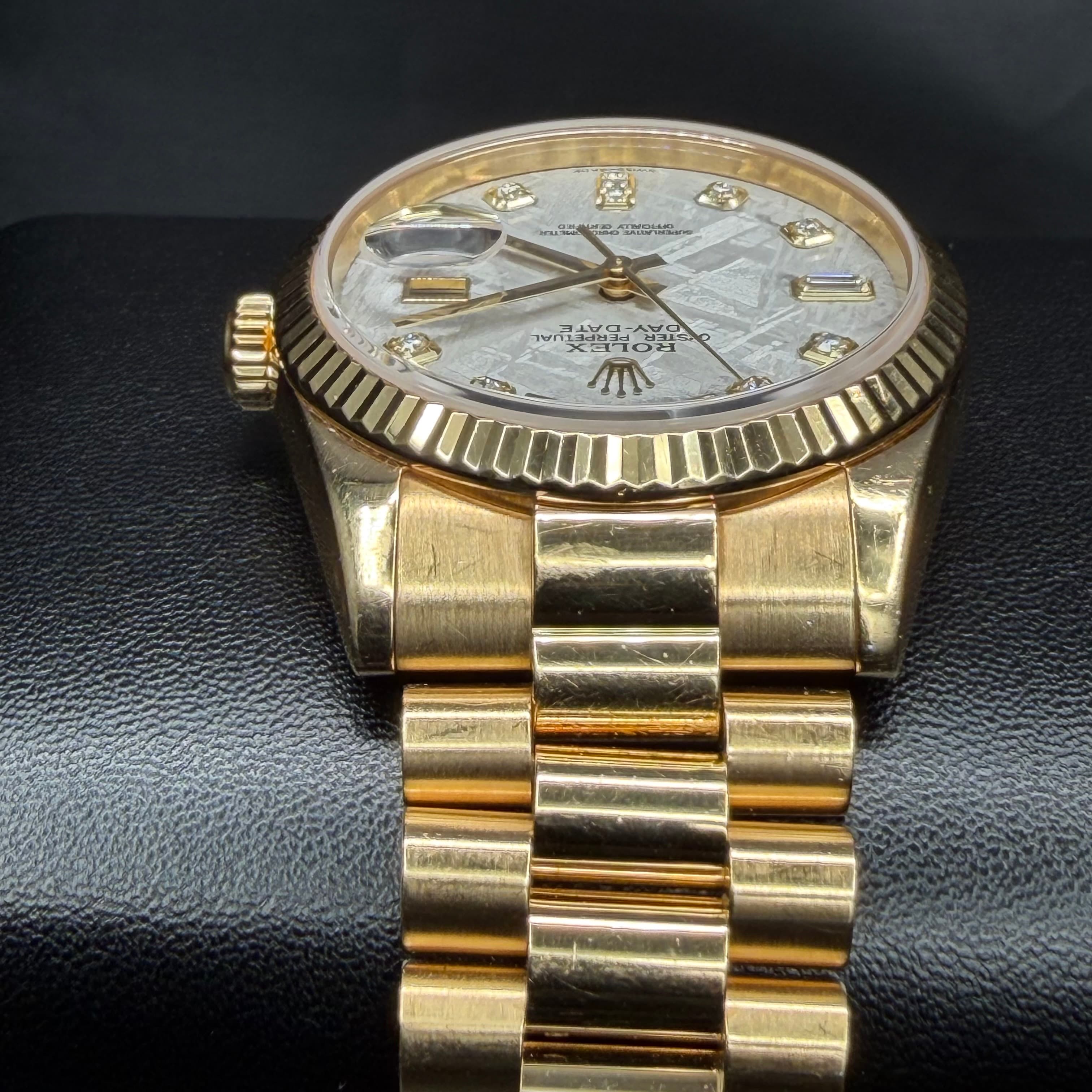 Rolex Day Date President Gold Meteorite Dial - view 12