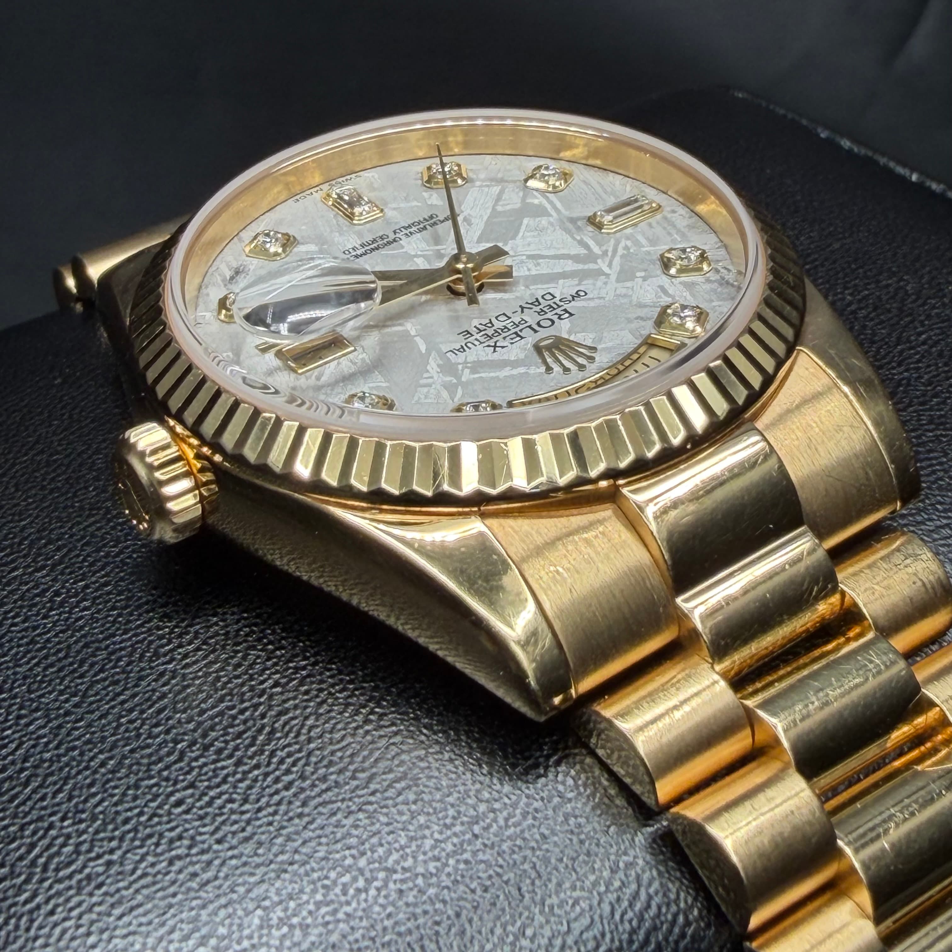 Rolex Day Date President Gold Meteorite Dial - view 13