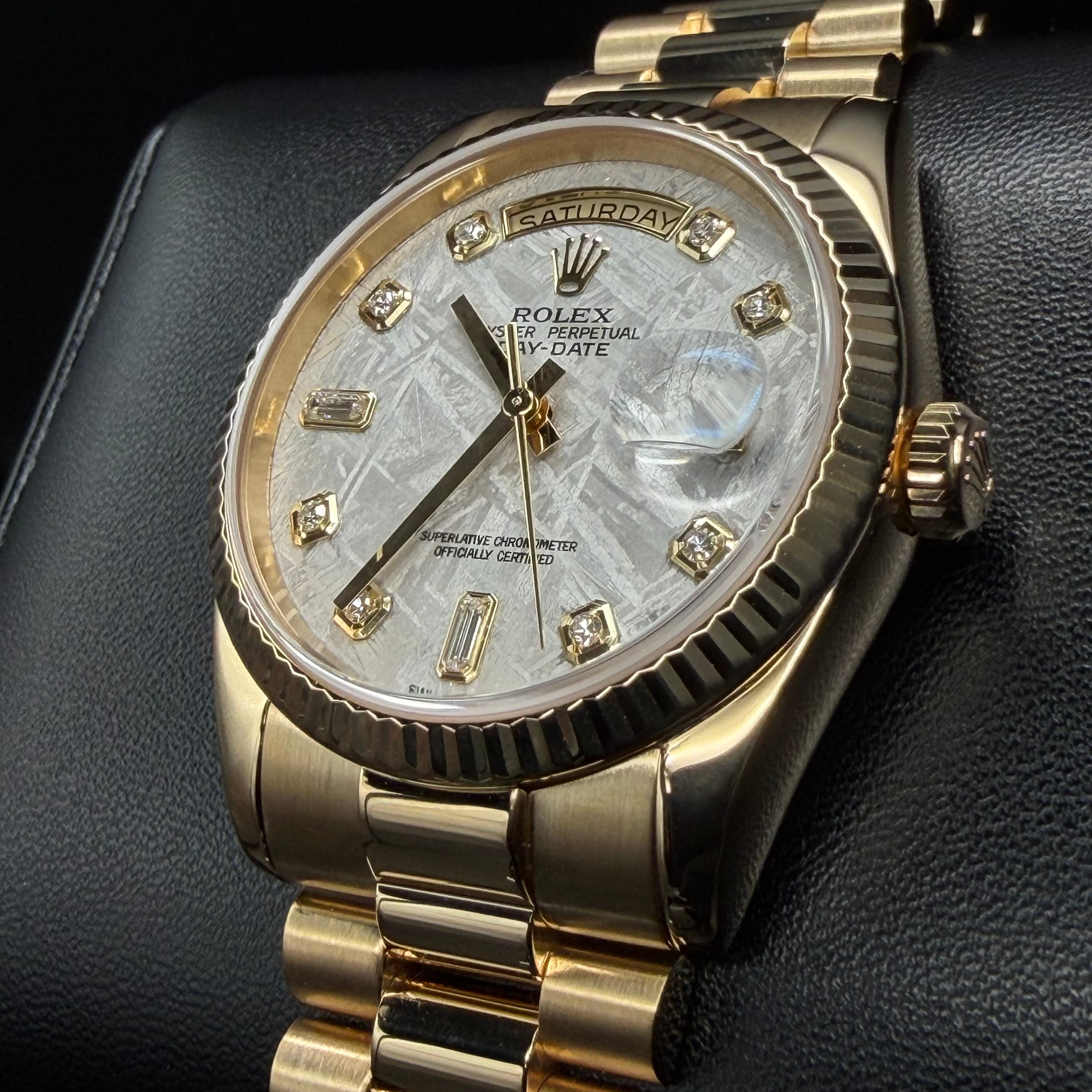 Rolex Day Date President Gold Meteorite Dial - view 4