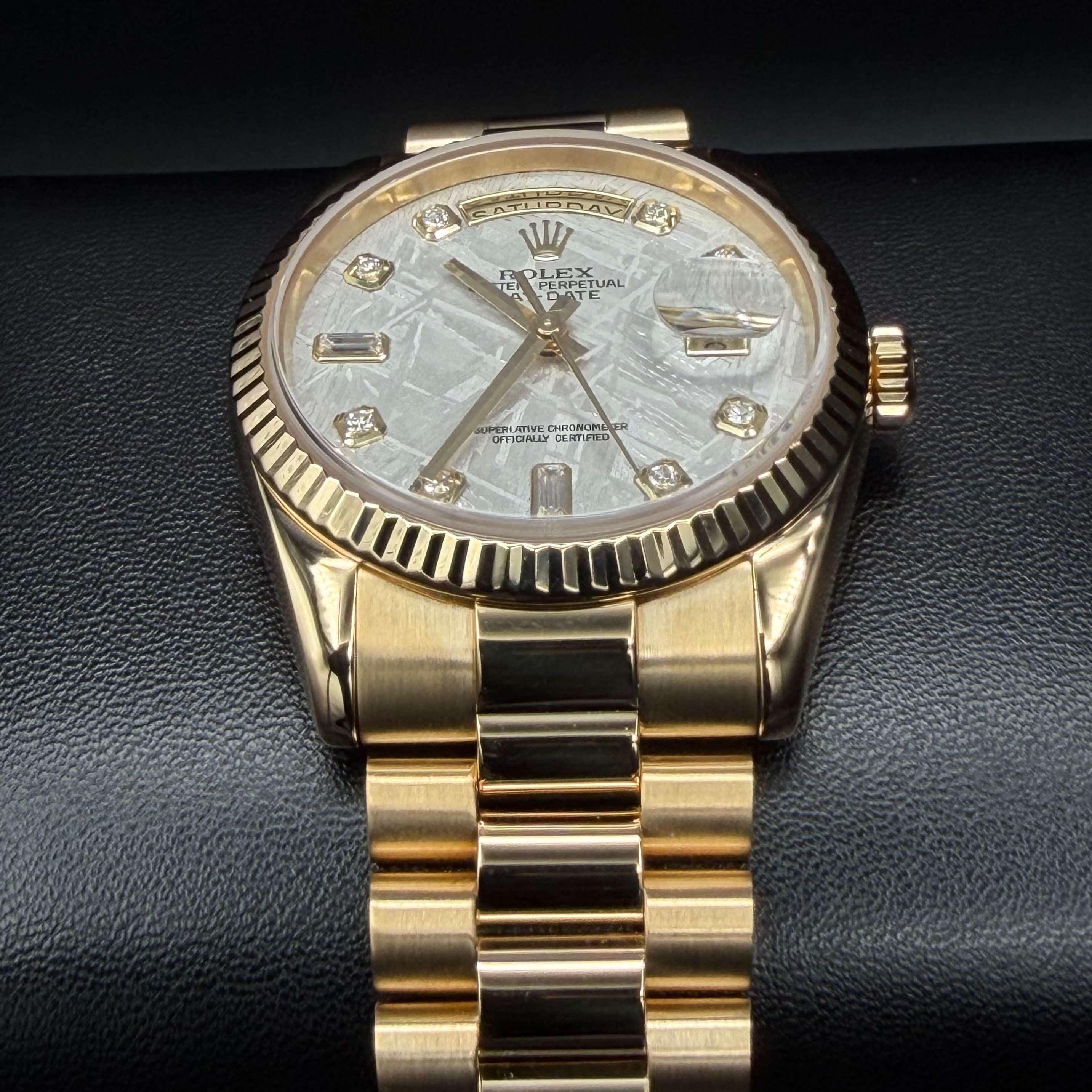 Rolex Day Date President Gold Meteorite Dial - view 5