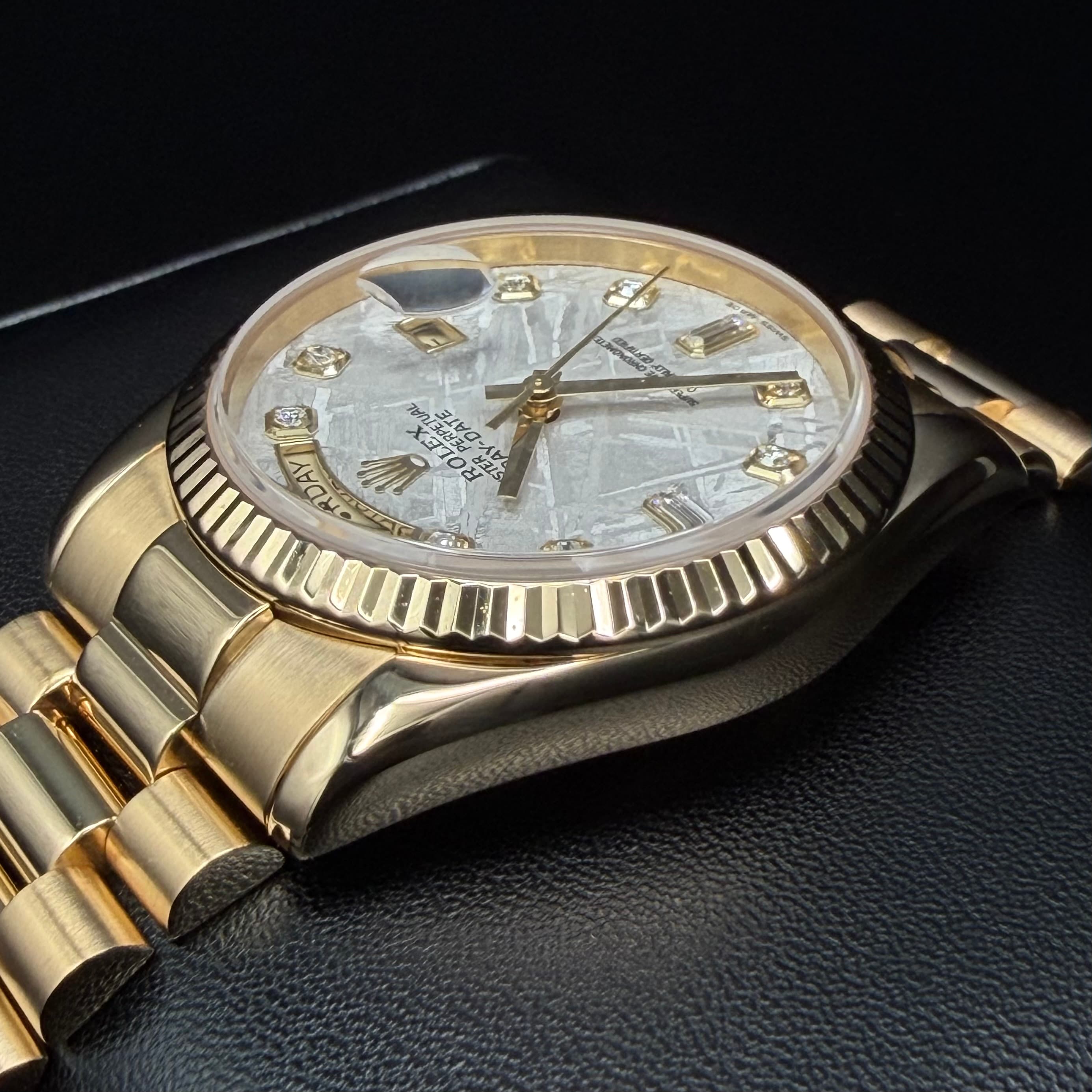 Rolex Day Date President Gold Meteorite Dial - view 8