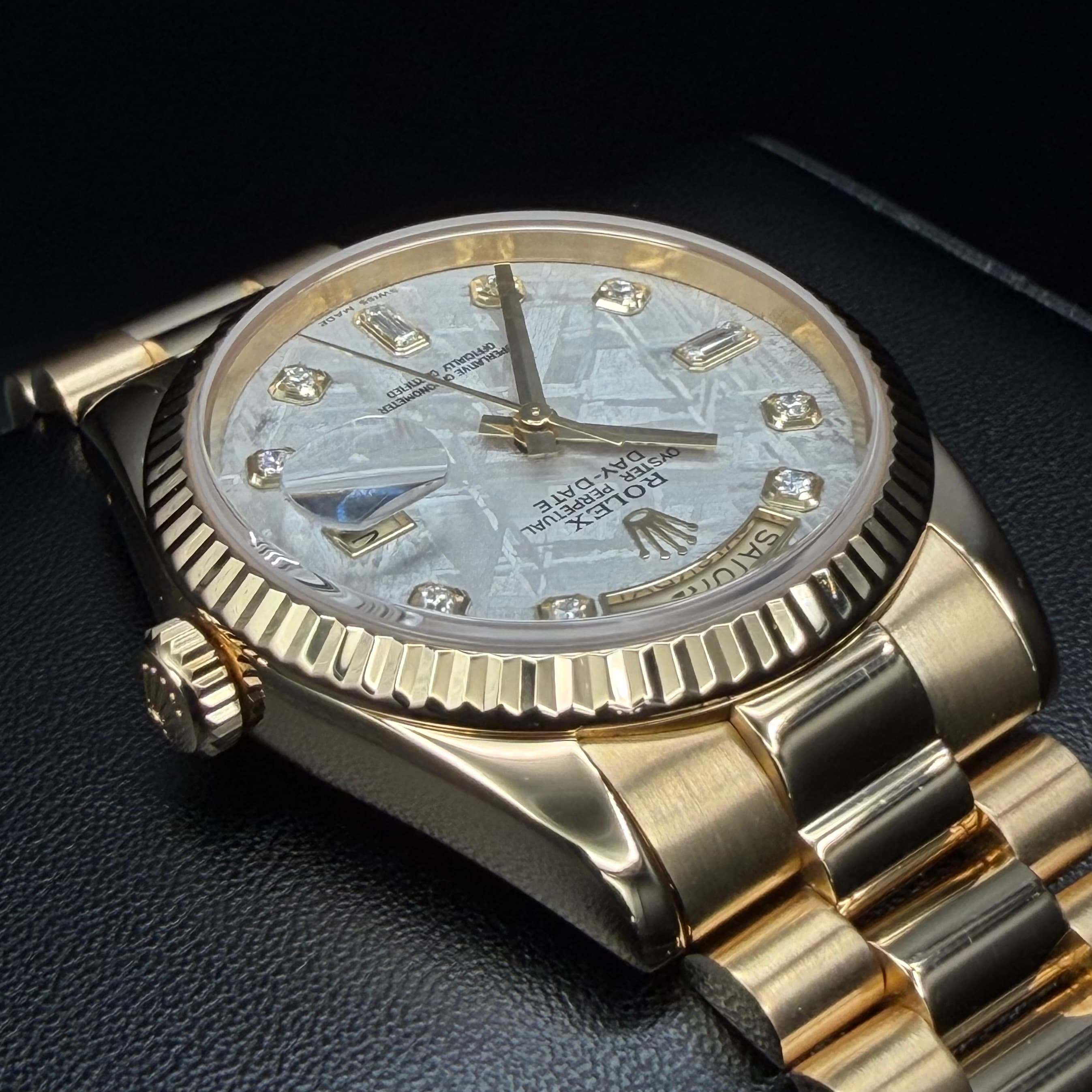 Rolex Day Date President Gold Meteorite Dial - view 9